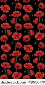 poppy flower pattern