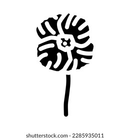 poppy flower spring glyph icon vector. poppy flower spring sign. isolated symbol illustration