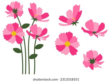 poppy flowers background.Eps 10 vector.