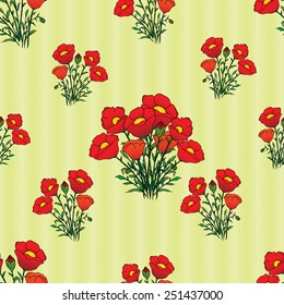 poppy flowers background