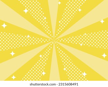 Poppy Glittering Sunburst Vector Illustration