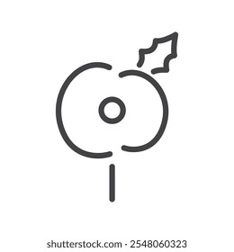 Poppy icon Logo symbol outline set