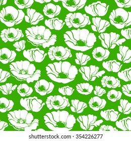 poppy nature flower vector plant pattern drawing illustration design