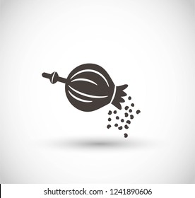 Poppy Seed Vector Icon