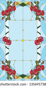 Poppy / stained glass window