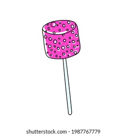 Сake pops multicolored on the background.