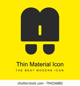 Popsicle bright yellow material minimal icon or logo design