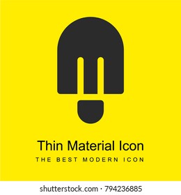 Popsicle bright yellow material minimal icon or logo design