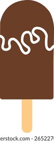 Popsicle clip art design on plain white transparent isolated background for sign, decal, card, shirt, hoodie, sweatshirt, apparel, tag, mug, icon, poster or badge