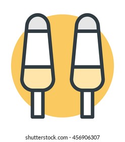 Popsicle Colored Line Vector Icon