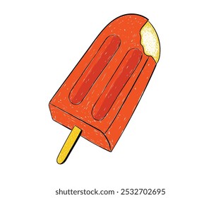 diseño de paletas. Diseño fresco de la impresión gráfica del helado para la camiseta, la ropa, los carteles, el fondo y otros.