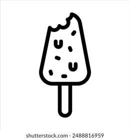 popsicle in flat design style