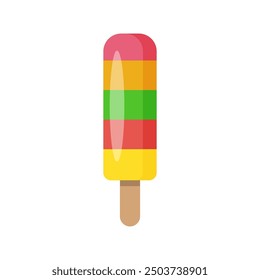 Popsicle flat vector design isolated on white background