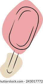 Paleta, dibujo a mano, vector. Manchas dibujadas a mano y coloreadas.