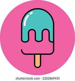 popsicle ice cream cute logo