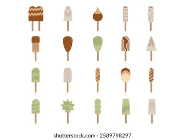 Popsicle Ice Cream Icon Element