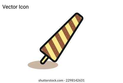 popsicle ice cream icon vector illustrator