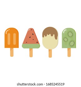 Popsicle Ice, Ice Cream,  summer concept.