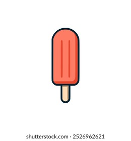 Helado de paleta de helado de bocadillo dulce logotipo de la comida Ilustración vectorial de diseño de Plantilla