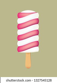 Popsicle ice cream. vector illustration