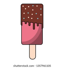 Popsicle ice dessert cartoon