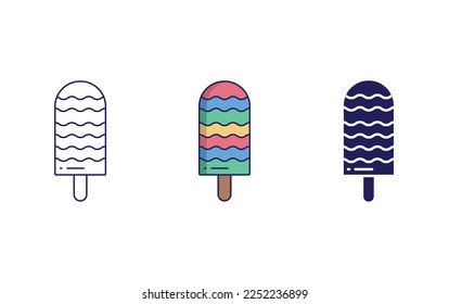 Popsicle ice icon vector illustration