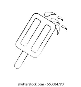 Popsicle ice isolated icon
