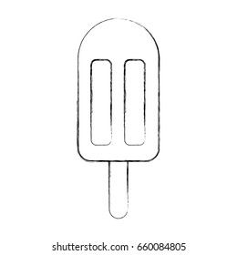 Popsicle ice isolated icon