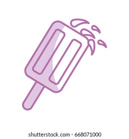 Popsicle ice isolated icon