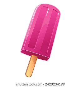 Popsicle Ice Vector Cartoon Illustration