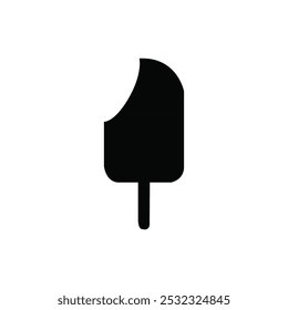 Icono de Vector helado de paleta. Paleta aislada sobre fondo blanco.