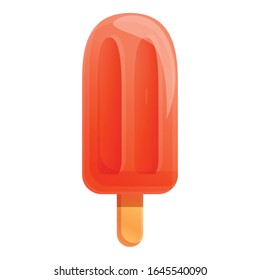 Popsicle icon. Cartoon of popsicle vector icon for web design isolated on white background