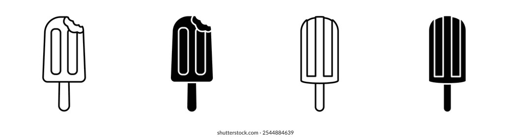 Colección de icono de paleta en blanco y negro rellenado y estilo de Vector sólido.