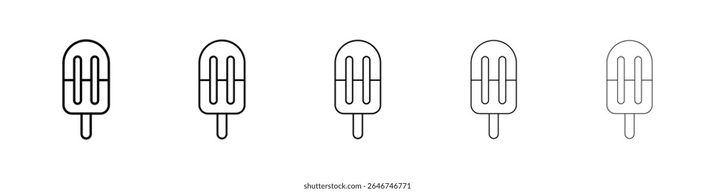 Popsicle icon concept. graphic design, logo, Web, UI.
