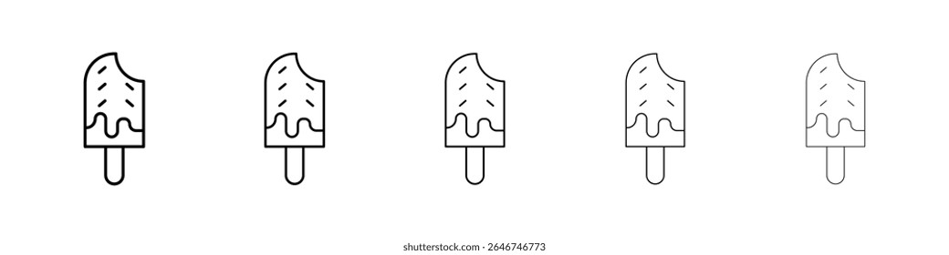 Popsicle icon concept. graphic design, logo, Web, UI.