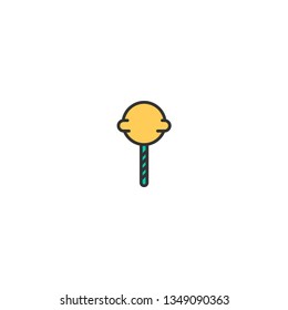 Popsicle icon design. Gastronomy icon vector illustration