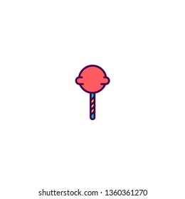 Popsicle icon design. Gastronomy icon vector illustration