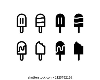 Popsicle Icon Design Vector Symbol Ice Cream