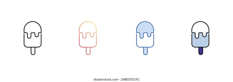 Diseño de icono de paleta con fondo blanco ilustración de stock