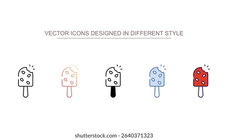 Popsicle icon design with white background stock illustration