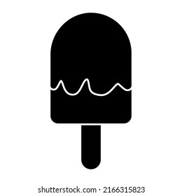 Popsicle icon, editable Outline vector