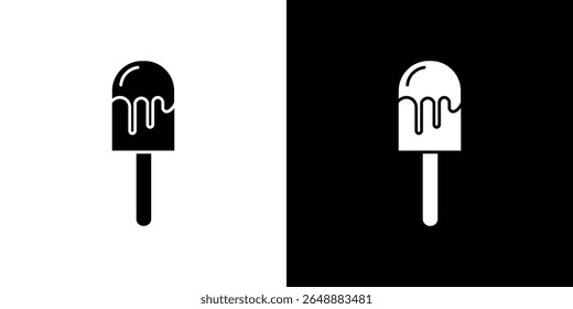Popsicle icon of a flat style vector