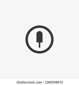 popsicle icon graphic element Illustration template design