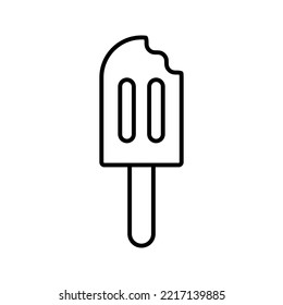 popsicle icon. ice cream sign. vector illustration