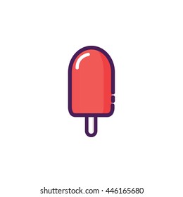 Popsicle Icon Illustration