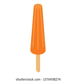 Popsicle icon. Isometric of popsicle vector icon for web design isolated on white background