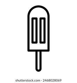 popsicle icon in line. Vector illustration