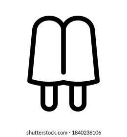 Popsicle icon or logo isolated sign symbol vector illustration - high quality black style vector icons
