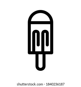 Popsicle icon or logo isolated sign symbol vector illustration - high quality black style vector icons
