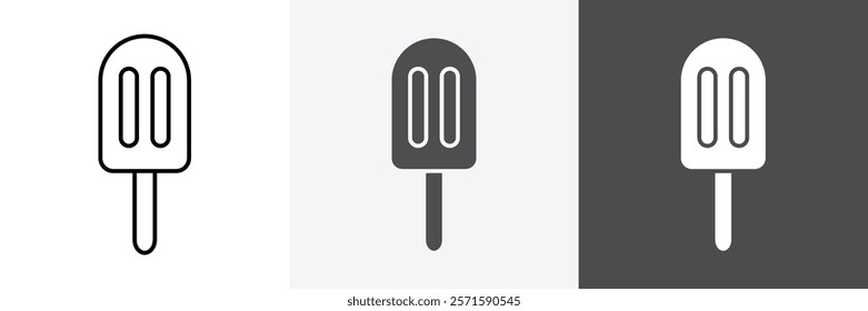 Popsicle icon set vector art